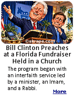 The audience was energetic as Clinton entered the room with ''Signed, Sealed, Delivered (I'm Yours)'' by Stevie Wonder playing. The 80-year-old stood behind a lectern at the front of the crowd in his blue suit and opened his half-hour speech with a comment about his age. ''For most of my life, I was the youngest person doing whatever I was doing. One day I woke up, I was the oldest man in every room.''